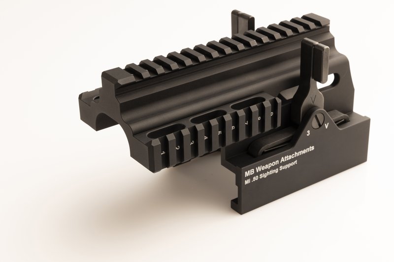 Universal Sight Mount .50 cal — produit propriétaire Mustad Belgium